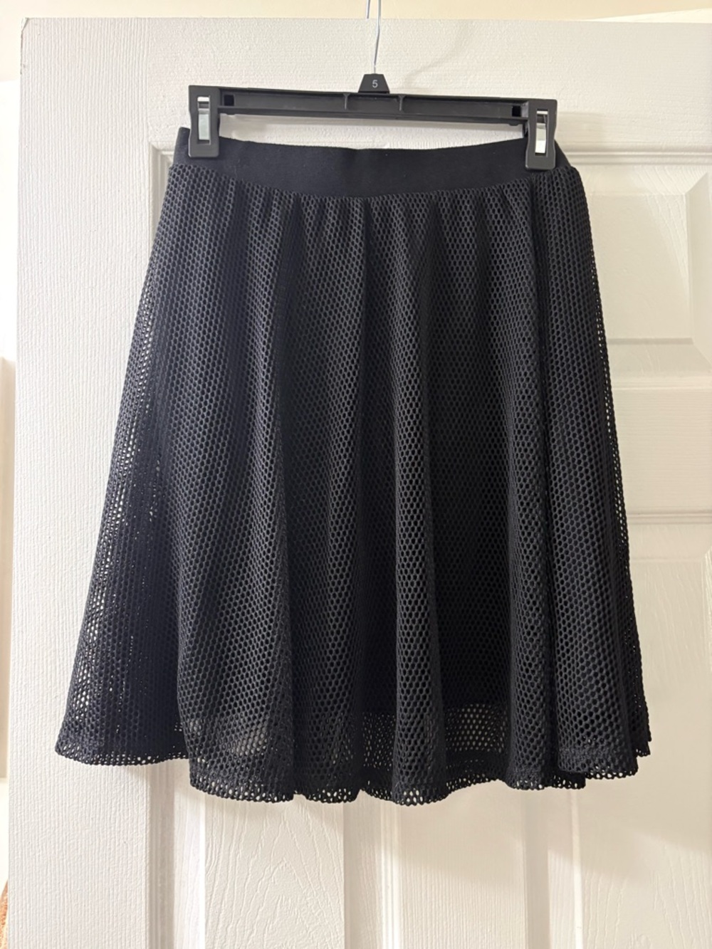 Hot Topic Black Mesh Skater Circle Skirt